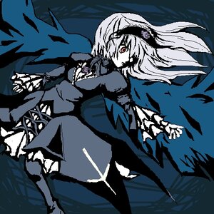 Rating: Safe Score: 0 Tags: 1girl black_wings dress frills hairband image long_hair long_sleeves looking_at_viewer red_eyes solo suigintou wings User: admin