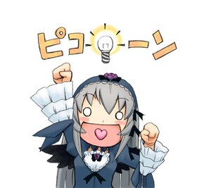 Rating: Safe Score: 0 Tags: 1girl auto_tagged black_wings blush chibi dress flower frills gothic_lolita hairband image kanzaki_ranko lolita_fashion long_hair long_sleeves o_o open_mouth silver_hair simple_background smile solo striped suigintou white_background wings User: admin