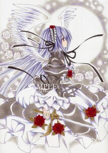 Rating: Safe Score: 0 Tags: 1girl angel angel_wings dress feathers flower frills image marker_(medium) red_eyes red_flower red_rose ribbon rose solo suigintou wings User: admin