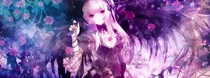 Rating: Safe Score: 0 Tags: 1girl dress flower hairband image joints lolita_fashion long_hair looking_at_viewer pink_rose red_eyes ribbon rose smile solo suigintou very_long_hair User: admin