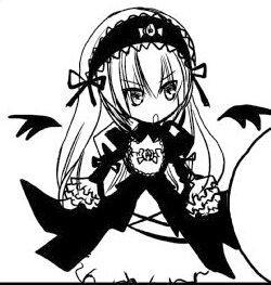 Rating: Safe Score: 0 Tags: 1girl dress frills greyscale hairband image lolita_hairband long_hair long_sleeves looking_at_viewer monochrome simple_background solo suigintou tongue_out white_background wings User: admin