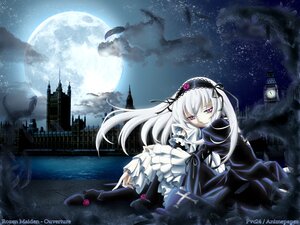 Rating: Safe Score: 0 Tags: 1girl castle flower full_moon gothic_lolita hairband image lolita_hairband long_hair moon night night_sky pink_eyes purple_eyes rose silver_hair sky solo star_(sky) starry_sky suigintou watermark wings User: admin