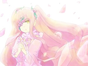 Rating: Safe Score: 0 Tags: 1girl blonde_hair dress eyepatch flower frills hair_flower hair_ornament hands_clasped image kirakishou long_hair long_sleeves looking_at_viewer own_hands_together petals pink_hair solo striped twintails vertical_stripes very_long_hair yellow_eyes User: admin