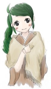 Rating: Safe Score: 0 Tags: 1girl bangs black_eyes blush green_hair holding image japanese_clothes kanaria kimono long_sleeves looking_at_viewer simple_background smile solo upper_body white_background User: admin