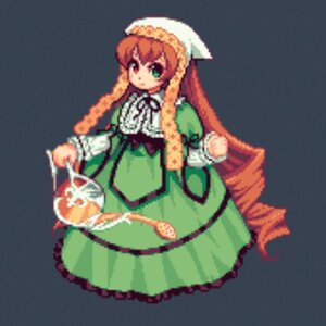 Rating: Safe Score: 0 Tags: 1girl blurry brown_hair dress drill_hair frills full_body green_dress green_eyes heterochromia image long_hair long_sleeves photo red_eyes solo suiseiseki twin_drills very_long_hair watering_can User: admin