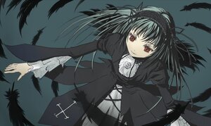 Rating: Safe Score: 0 Tags: 1girl afro_(artist) bad_id bad_pixiv_id bird black_feathers black_wings dress feathers frills hairband image juliet_sleeves lolita_hairband long_hair long_sleeves looking_at_viewer red_eyes ribbon rose rozen_maiden silver_hair solo suigintou wings User: admin
