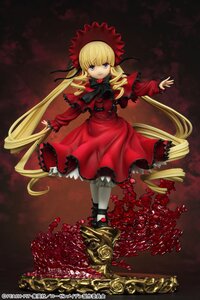 Rating: Safe Score: 0 Tags: 1girl blonde_hair blue_eyes bonnet bow bowtie doll dress drill_hair flower full_body long_hair long_sleeves looking_at_viewer pantyhose red_dress rose shinku shoes solo standing twintails very_long_hair User: admin