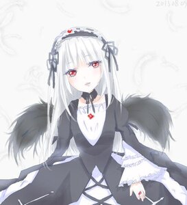 Rating: Safe Score: 0 Tags: 1girl black_dress black_ribbon dress frills hairband image long_hair long_sleeves looking_at_viewer red_eyes solo suigintou User: admin