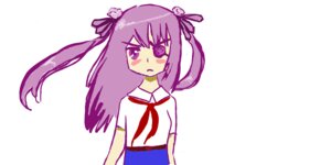 Rating: Safe Score: 0 Tags: 1girl barasuishou buruma flower gym_uniform hair_ornament hair_ribbon long_hair purple_eyes purple_hair ribbon shirt simple_background solo twintails white_background white_shirt User: admin