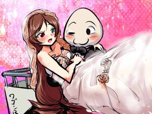 Rating: Safe Score: 0 Tags: 1boy 1girl :d bare_shoulders blush bridal_veil brown_hair carrying dress heterochromia image long_hair looking_at_viewer open_mouth princess_carry red_eyes smile solo suiseiseki veil very_long_hair wedding_dress white_dress User: admin