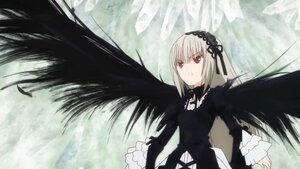 Rating: Safe Score: 0 Tags: 1girl bangs black_dress black_ribbon black_wings closed_mouth dress frills hairband image long_hair long_sleeves looking_at_viewer red_eyes ribbon silver_hair solo suigintou very_long_hair wings User: admin