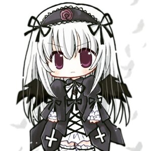 Rating: Safe Score: 0 Tags: 1girl bangs black_dress black_ribbon black_wings blurry blush chibi closed_mouth dress flower frills hairband image lolita_fashion lolita_hairband long_hair long_sleeves looking_at_viewer ribbon rose silver_hair solo suigintou white_background wings User: admin