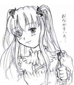 Rating: Safe Score: 0 Tags: 1girl auto_tagged blush dress flower frills greyscale hair_flower hair_ornament image kirakishou long_hair looking_at_viewer monochrome rose simple_background smile solo suigintou upper_body User: admin