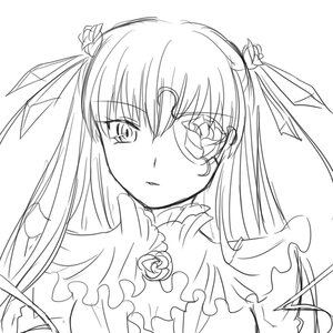 Rating: Safe Score: 0 Tags: 1girl barasuishou flower greyscale hair_ribbon image lineart long_hair looking_at_viewer monochrome ribbon rose simple_background solo two_side_up upper_body white_background User: admin