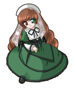 Rating: Safe Score: 0 Tags: 1girl brown_hair dress frills full_body green_dress green_eyes hat heterochromia image long_hair long_sleeves looking_at_viewer red_eyes simple_background solo suiseiseki twintails very_long_hair white_background User: admin