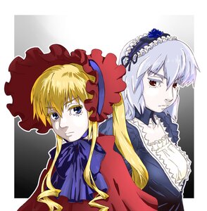 Rating: Safe Score: 0 Tags: 2girls auto_tagged back-to-back blonde_hair blue_eyes bonnet bow drill_hair frills hairband image long_hair multiple_girls pair pale_skin red_eyes shinku silver_hair suigintou twintails User: admin