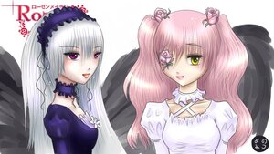 Rating: Safe Score: 0 Tags: 2girls black_wings choker dress flower frills image juliet_sleeves kirakishou long_hair long_sleeves looking_at_viewer multiple_girls pair pink_hair puffy_sleeves silver_hair smile suigintou wings yellow_eyes User: admin