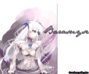 Rating: Safe Score: 0 Tags: 1girl barasuishou blue_flower blue_rose dress flower hair_ornament image long_hair ribbon rose solo very_long_hair white_hair yellow_eyes User: admin