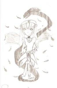 Rating: Safe Score: 0 Tags: 1girl akemi_homura bird black_feathers dress feathered_wings feathers greyscale image looking_at_viewer monochrome solo standing striped suigintou white_feathers wings User: admin