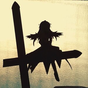 Rating: Safe Score: 0 Tags: 1girl dress image long_hair monochrome silhouette solo standing suigintou User: admin