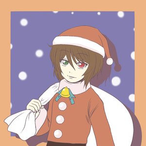 Rating: Safe Score: 0 Tags: 1girl brown_hair christmas full_moon green_eyes hat heterochromia image moon red_eyes sack santa_costume santa_hat short_hair solo souseiseki User: admin