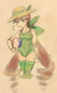 Rating: Safe Score: 0 Tags: 1girl ball beachball brown_hair frilled_swimsuit frills green_eyes hat heterochromia image long_hair one-piece_swimsuit red_eyes sketch solo souseiseki suiseiseki sun_hat swimsuit very_long_hair User: admin