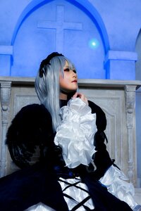 Rating: Safe Score: 0 Tags: 1girl bangs black_dress closed_mouth dress frills gothic_lolita hairband indoors lips lolita_fashion long_hair long_sleeves profile red_eyes silver_hair solo suigintou User: admin