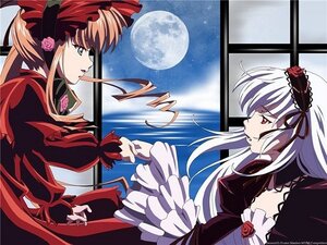 Rating: Safe Score: 0 Tags: 2girls black_dress blonde_hair bonnet dress flower frills full_moon hairband image lolita_hairband long_hair long_sleeves moon multiple_girls night pair profile red_dress red_eyes red_flower red_rose rose shinku silver_hair sky suigintou wings User: admin