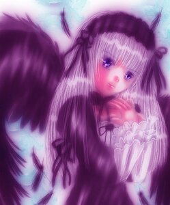 Rating: Safe Score: 0 Tags: 1girl black_ribbon bug butterfly dress feathers frills hairband image insect lips lolita_fashion long_hair long_sleeves looking_at_viewer purple_eyes ribbon solo suigintou very_long_hair wings User: admin