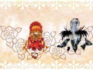 Rating: Safe Score: 0 Tags: 2girls blonde_hair closed_eyes dress flower image long_hair multiple_girls pair rose shinku suigintou white_rose User: admin