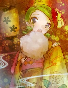 Rating: Safe Score: 0 Tags: 1girl green_hair hat image japanese_clothes kanaria kimono open_mouth solo User: admin