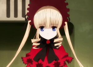 Rating: Safe Score: 0 Tags: 1girl auto_tagged blonde_hair blue_eyes bonnet bow bowtie dress drill_hair expressionless flower image long_hair long_sleeves looking_at_viewer red_dress rose shinku sidelocks solo twintails User: admin
