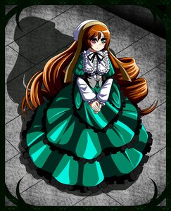 Rating: Safe Score: 0 Tags: 1girl brown_hair dress frills full_body green_dress green_eyes head_scarf heterochromia image lolita_fashion long_hair long_sleeves looking_at_viewer red_eyes solo suiseiseki very_long_hair User: admin