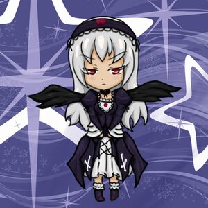 Rating: Safe Score: 0 Tags: 1girl black_wings dress flower frills full_body hairband image long_hair long_sleeves red_eyes silver_hair solo standing suigintou wings User: admin