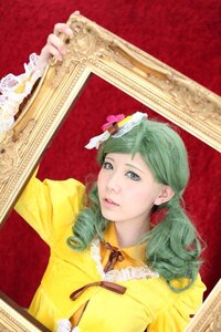 Rating: Safe Score: 0 Tags: 1girl flower green_eyes green_hair hair_ornament kanaria lips photo solo upper_body User: admin