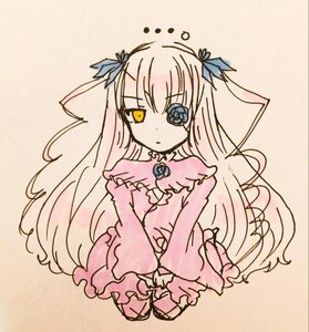 Rating: Safe Score: 0 Tags: 1girl bangs barasuishou blue_flower blue_rose dress expressionless flower frills full_body hair_ornament hair_ribbon image long_hair long_sleeves pink_dress ribbon rose solo traditional_media very_long_hair wide_sleeves yellow_eyes User: admin