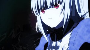 Rating: Safe Score: 0 Tags: 1girl bangs closed_mouth eyebrows_visible_through_hair frills image looking_at_viewer pink_eyes solo suigintou upper_body User: admin