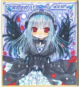 Rating: Safe Score: 0 Tags: 1girl black_dress dress flower frills gothic_lolita hairband image juliet_sleeves lolita_fashion lolita_hairband long_hair long_sleeves looking_at_viewer marker_(medium) petals red_eyes red_flower red_rose rose rose_petals sample shikishi smile solo suigintou traditional_media User: admin