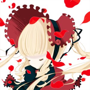 Rating: Safe Score: 0 Tags: 1girl blonde_hair blush bow closed_eyes dress flower image long_hair petals red_flower red_rose rose rose_petals shinku solo twintails User: admin