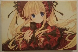 Rating: Safe Score: 0 Tags: 1girl blonde_hair blue_eyes bow dress flower image long_hair long_sleeves looking_at_viewer parted_lips rose shinku simple_background solo twintails User: admin
