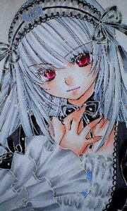 Rating: Safe Score: 0 Tags: 1girl bangs black_ribbon choker closed_mouth detached_collar dress eyebrows_visible_through_hair frills hairband image long_hair long_sleeves looking_at_viewer red_eyes simple_background smile solo suigintou traditional_media upper_body white_background User: admin