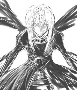 Rating: Safe Score: 0 Tags: auto_tagged dress greyscale image long_hair looking_at_viewer monochrome smile solo suigintou white_background wings User: admin