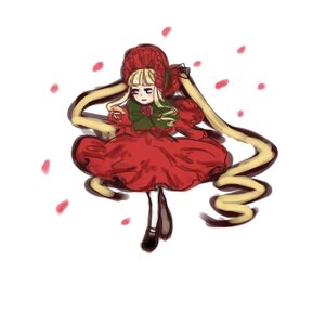 Rating: Safe Score: 0 Tags: 1girl blonde_hair blue_eyes bonnet bow dress drill_hair flower full_body image long_hair long_sleeves looking_at_viewer pantyhose petals red_dress rose rose_petals shinku shoes sitting solo twintails very_long_hair User: admin