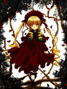 Rating: Safe Score: 0 Tags: 1girl blonde_hair blue_eyes bonnet bow bowtie capelet dress drill_hair full_body image long_hair long_sleeves looking_at_viewer red_dress shinku solo standing twin_drills twintails very_long_hair User: admin