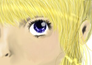 Rating: Safe Score: 0 Tags: 1girl blonde_hair blurry close-up depth_of_field eyelashes face floating_hair image motion_blur realistic shinku simple_background solo User: admin
