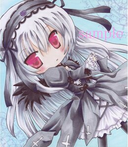 Rating: Safe Score: 0 Tags: 1girl black_dress black_ribbon blush chibi cross dress flower frills hairband image juliet_sleeves lolita_fashion lolita_hairband long_hair long_sleeves looking_at_viewer marker_(medium) pink_eyes puffy_sleeves ribbon rose shikishi silver_hair solo suigintou traditional_media User: admin