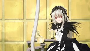 Rating: Safe Score: 0 Tags: 1girl :d auto_tagged black_dress dress frills hairband image long_hair long_sleeves looking_at_viewer open_mouth red_eyes ribbon silver_hair smile solo suigintou wings User: admin