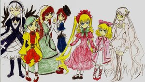 Rating: Safe Score: 0 Tags: 6+girls blonde_hair blue_eyes bonnet bow brown_hair dress drill_hair frills green_eyes hat head_scarf hina_ichigo image kanaria long_hair long_sleeves looking_at_viewer multiple multiple_girls pink_bow red_eyes shinku short_hair souseiseki standing suigintou suiseiseki tagme twintails very_long_hair wings User: admin