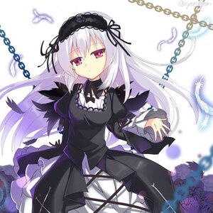 Rating: Safe Score: 0 Tags: 1girl black_feathers black_ribbon black_wings chain closed_mouth dress expressionless eyebrows_visible_through_hair feathers flower frills hairband image lolita_fashion long_hair long_sleeves looking_at_viewer red_eyes ribbon silver_hair solo suigintou twitter_username white_feathers wings User: admin
