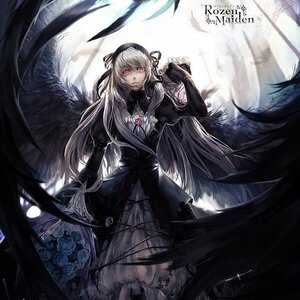 Rating: Safe Score: 0 Tags: 1girl black_wings blue_flower blue_rose cross dress feathers flower frills gothic_lolita hairband image lolita_fashion long_hair long_sleeves looking_at_viewer pink_eyes puffy_sleeves rose silver_hair solo suigintou wings User: admin
